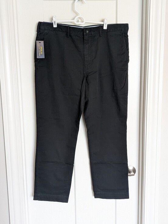 Polo Ralph Lauren Other - Polo Ralph Lauren NWT Black Chino Pants sz 38 x 30